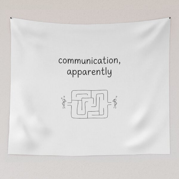 Item preview, Relationship Maze – Minimalist Misunderstanding & Mixed Signals Design designed and sold by StickerNestYou.