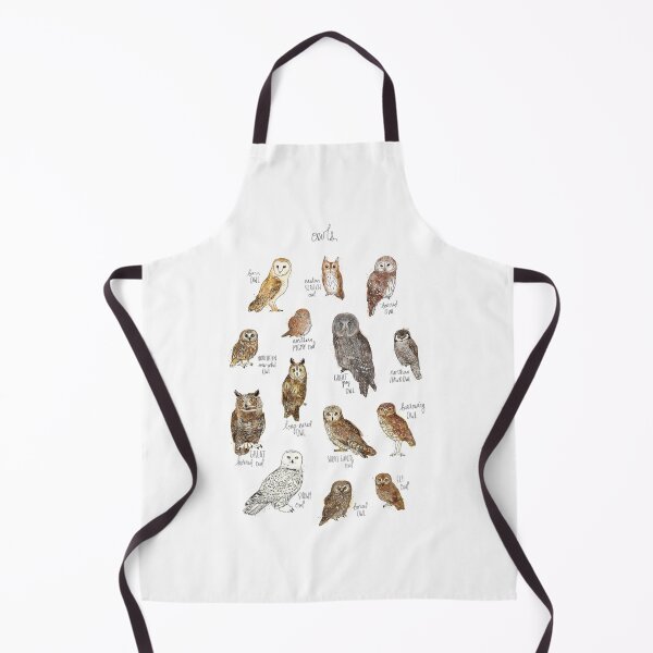 Item preview, Educational Watercolor Owl Species Chart Nature Illustration designed and sold by clowesnasmer.