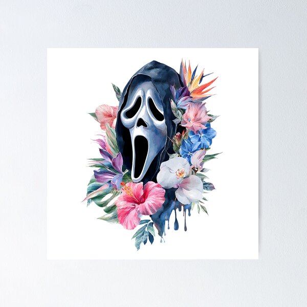 Item preview, Floral Ghost Face designed and sold by Instant Printing.