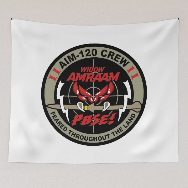 Item preview, USAF AIM-120 AMRAAM Widow Crew Weapons Patch designed and sold by CharlieDesings.