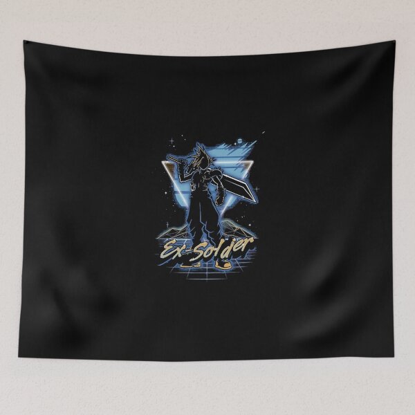 Item preview, Retro Synthwave Ex Soldier Anime Warrior Silhouette designed and sold by clowesnasmer.