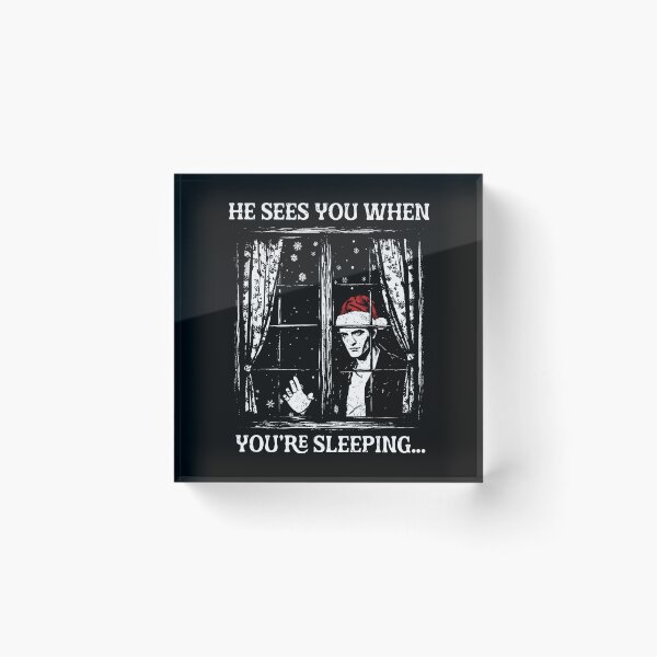 Item preview, He Sees You When You’re Sleeping Creepy Santa Scene designed and sold by Mind-Drift.