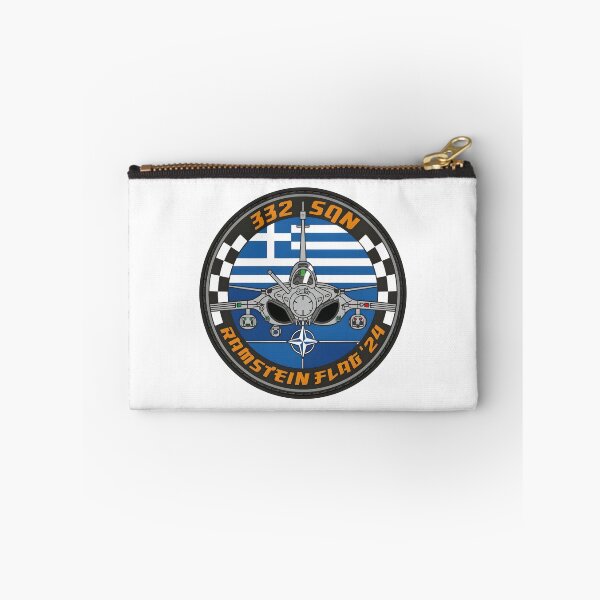 Item preview, Hellenic Air Force 332 SQN Dassault Rafale Ramstein Flag 24 Patch designed and sold by CharlieDesings.
