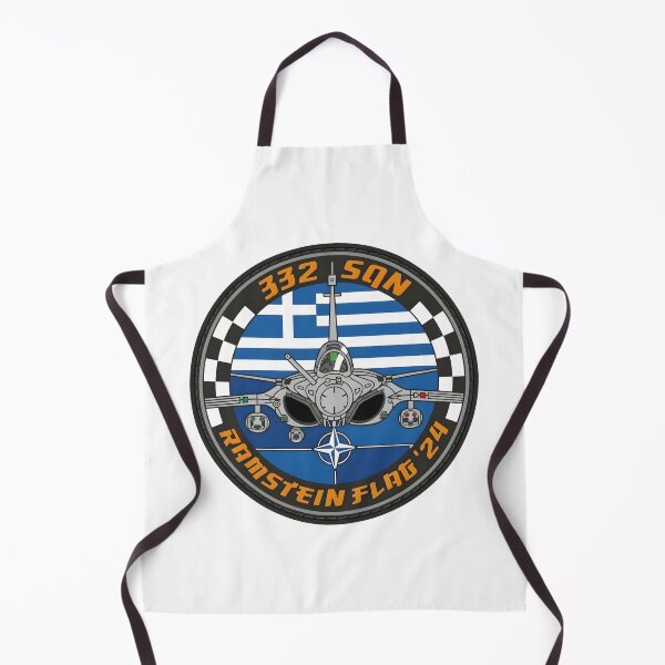 Item preview, Hellenic Air Force 332 SQN Dassault Rafale Ramstein Flag 24 Patch designed and sold by CharlieDesings.