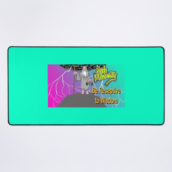 Item preview, Be Receptive to Wisdom (teal) designed and sold by Herb-Mentality.