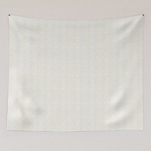 Item preview, Cute Pastel Happy Flower Doodle Pattern designed and sold by KruzyArts.