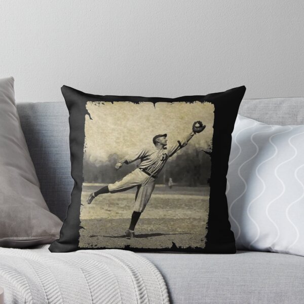 Item preview, Vintage Baseball Player Catching Outfielder Retro Art designed and sold by clowesnasmer.