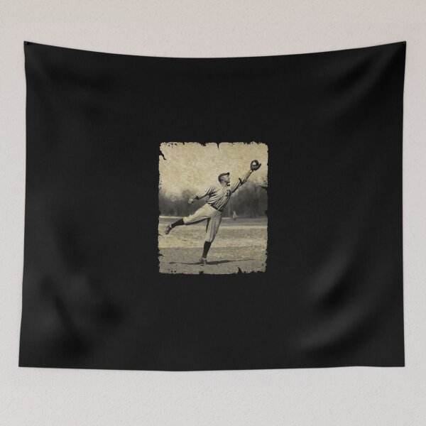 Item preview, Vintage Baseball Player Catching Outfielder Retro Art designed and sold by clowesnasmer.