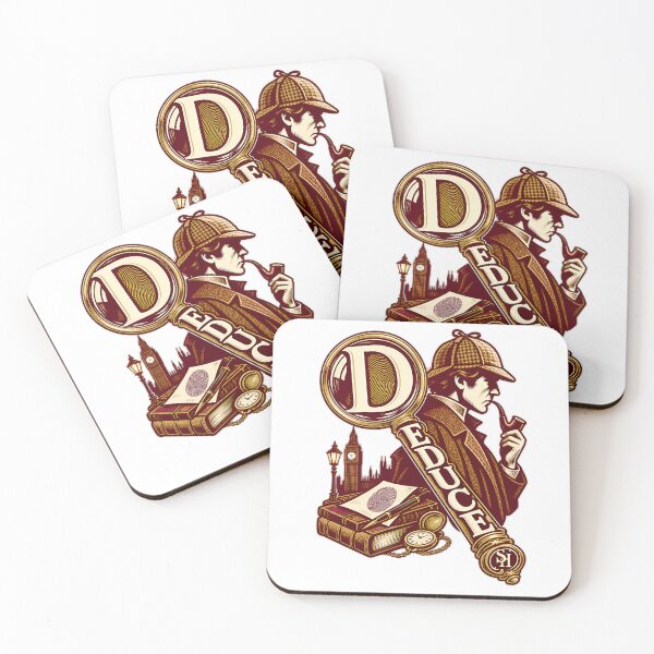 Item preview, Sherlock Holmes: Deduce in Burgundy and Gold designed and sold by Fenay Designs.
