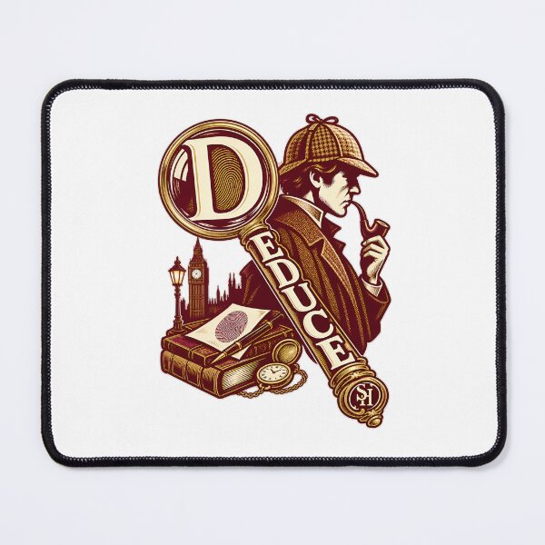 Item preview, Sherlock Holmes: Deduce in Burgundy and Gold designed and sold by Fenay Designs.