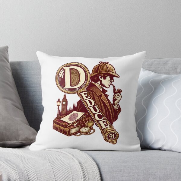 Item preview, Sherlock Holmes: Deduce in Burgundy and Gold designed and sold by Fenay Designs.