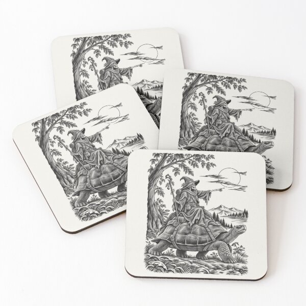 Item preview, Skeleton Adventurer Tortoise Rider – Vintage Fantasy Art designed and sold by AmiGraph.