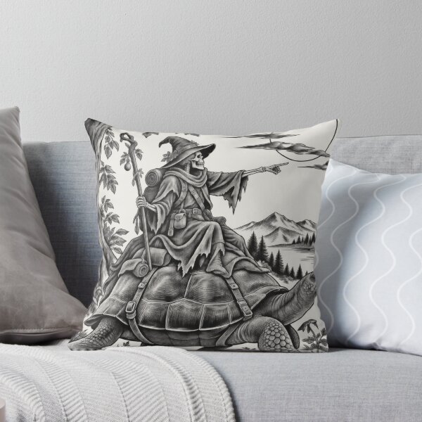Item preview, Skeleton Adventurer Tortoise Rider – Vintage Fantasy Art designed and sold by AmiGraph.