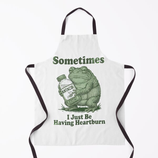 Item preview, Sometimes Heartburn Frog Antacid Humor Amphibian designed and sold by Glow-Paw-Studio.