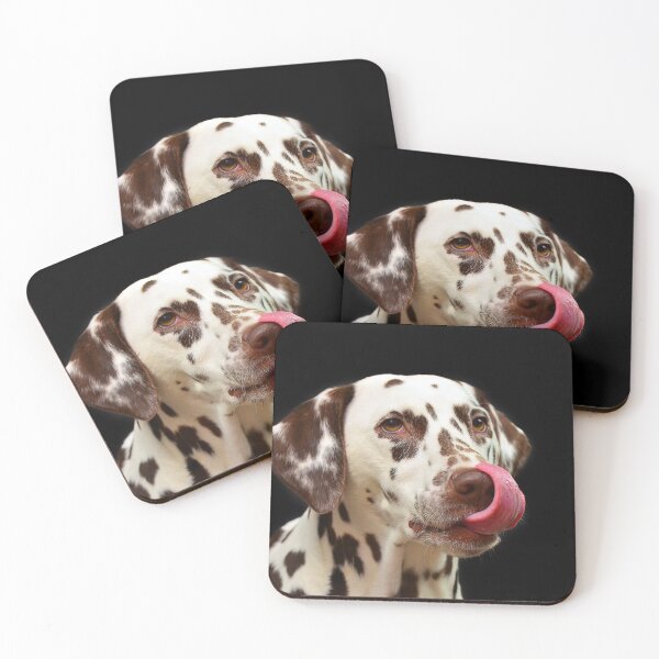 Aperçu de l'œuvre Un dalmatien rigolo se lèche le nez créée et vendue par VanGaldo.