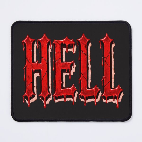 Item preview, Hell – Blood Red Dripping Gothic Horror Lettering designed and sold by MetaModel Editions.