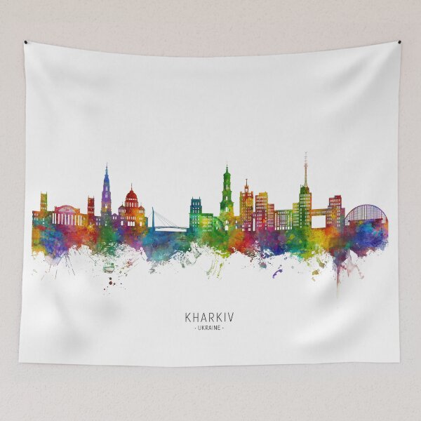 Item preview, Kharkiv Ukraine Skyline designed and sold by ArtPrints.