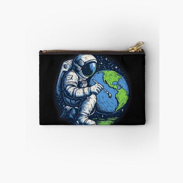 Item preview, Astronaut Artist Painting Earth – Creative Space Art designed and sold by D-Oles-Mercher.