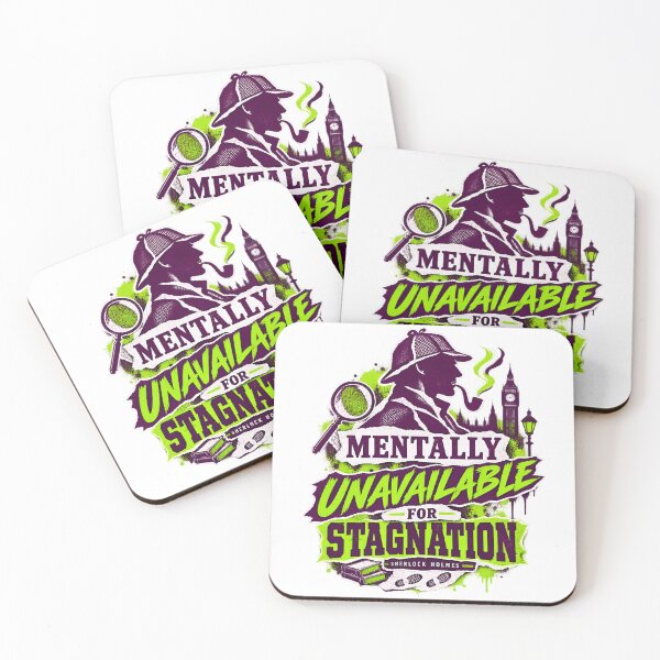 Item preview, Sherlock Holmes: Mentally Unavailable Neon Collage designed and sold by Fenay Designs.