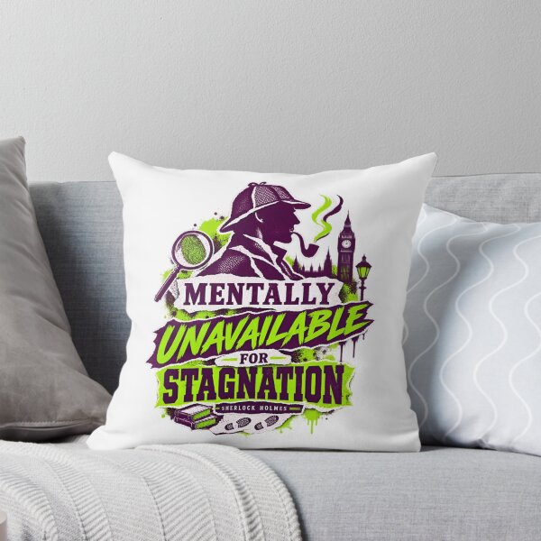 Item preview, Sherlock Holmes: Mentally Unavailable Neon Collage designed and sold by Fenay Designs.
