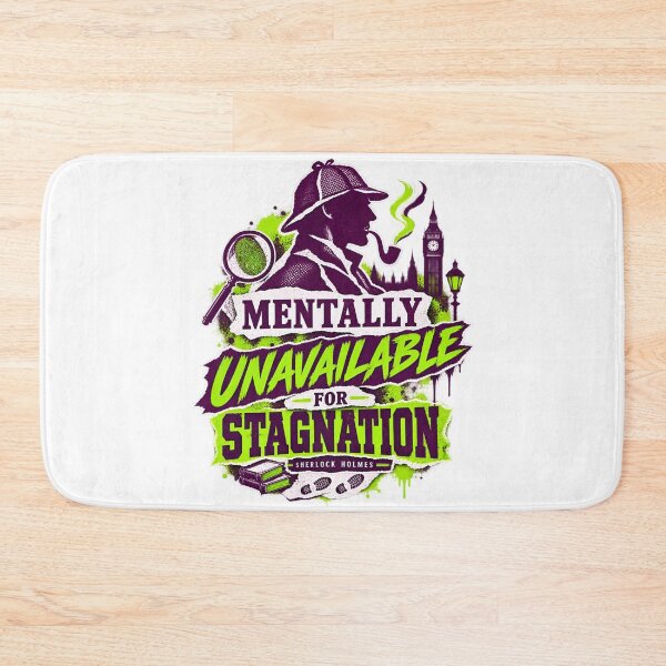 Item preview, Sherlock Holmes: Mentally Unavailable Neon Collage designed and sold by Fenay Designs.