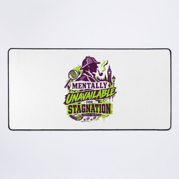 Item preview, Sherlock Holmes: Mentally Unavailable Neon Collage designed and sold by Fenay Designs.