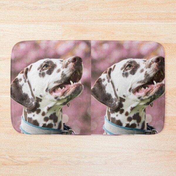 Item preview, Happy Dalmatian Dog in Cherry Blossoms designed and sold by VanGaldo.