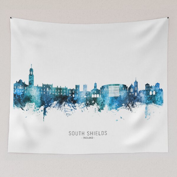 Item preview, South Shields England Skyline designed and sold by ArtPrints.