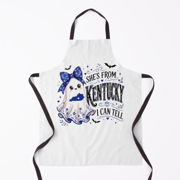 Item preview, She's From Kentucky Ghost Halloween Floral Bow designed and sold by Glow-Paw-Studio.
