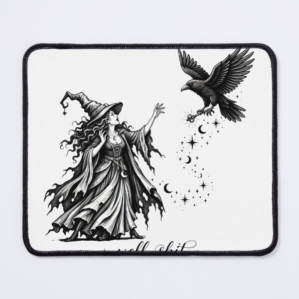 Item preview, Funny Halloween Witch Well Shit Raven Magic T-Shirt designed and sold by HUTEND.