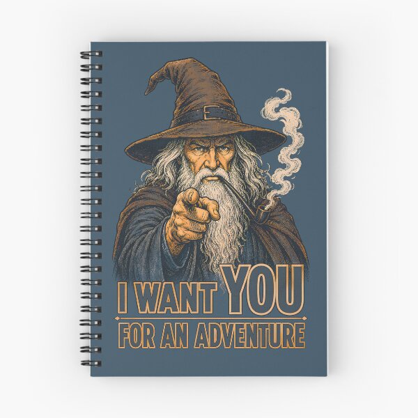 Item preview, I Want You For An Adventure - Epic Fantasy Wizard Recruiting Retro Art designed and sold by Overlord Kingdom.