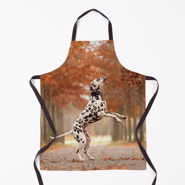 Item preview, Playful Dalmatian Dog Jumping in Autumn Leaves designed and sold by VanGaldo.
