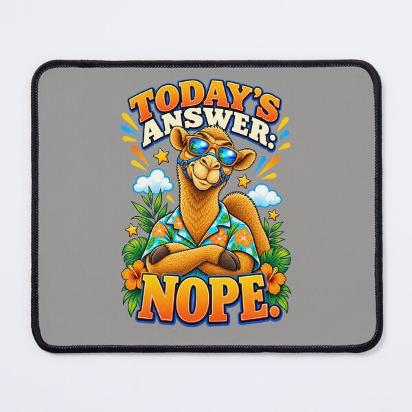 Item preview, Today’s Answer: Nope – Funny Camel T-Shirt Animal Graphic Camel T-Shirt designed and sold by Camel & Quirk.