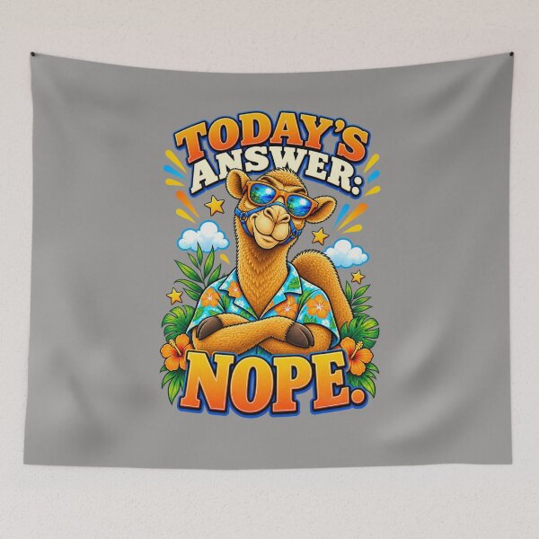 Item preview, Today’s Answer: Nope – Funny Camel T-Shirt Animal Graphic Camel T-Shirt designed and sold by Camel & Quirk.