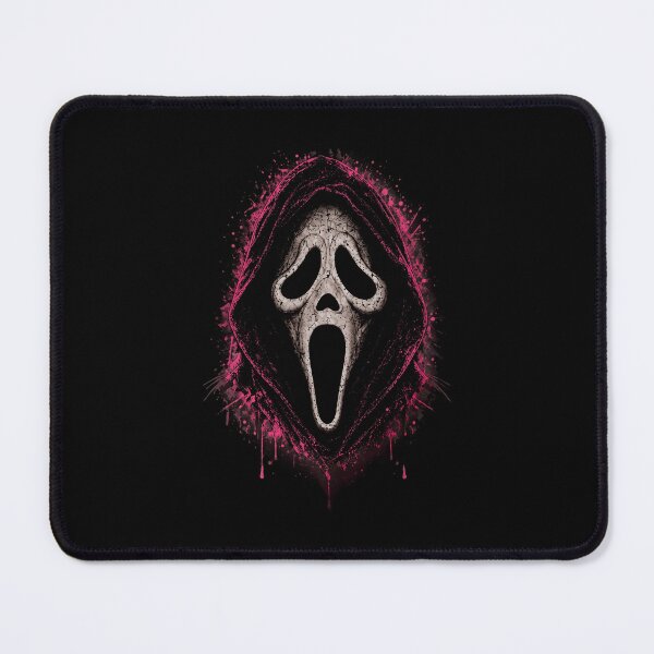 Item preview, Ghostface Mask Neon Pink Halloween Horror Fan designed and sold by Mind-Drift.