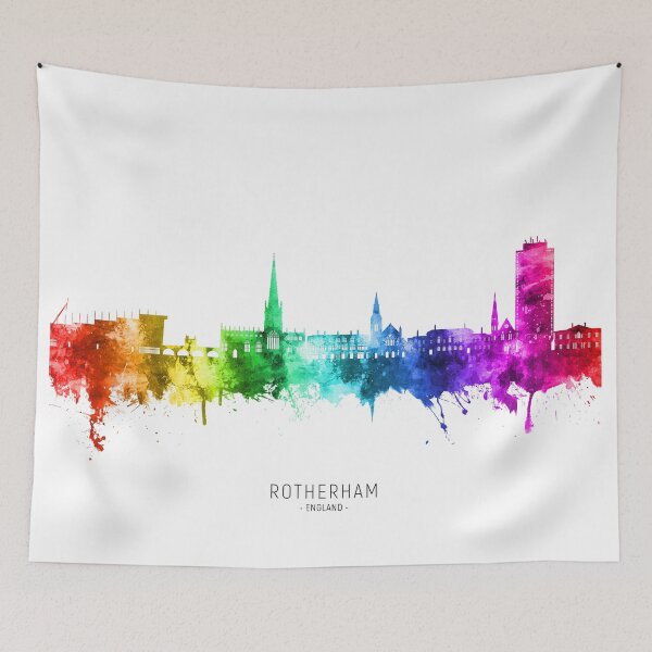 Item preview, Rotherham England Skyline designed and sold by ArtPrints.