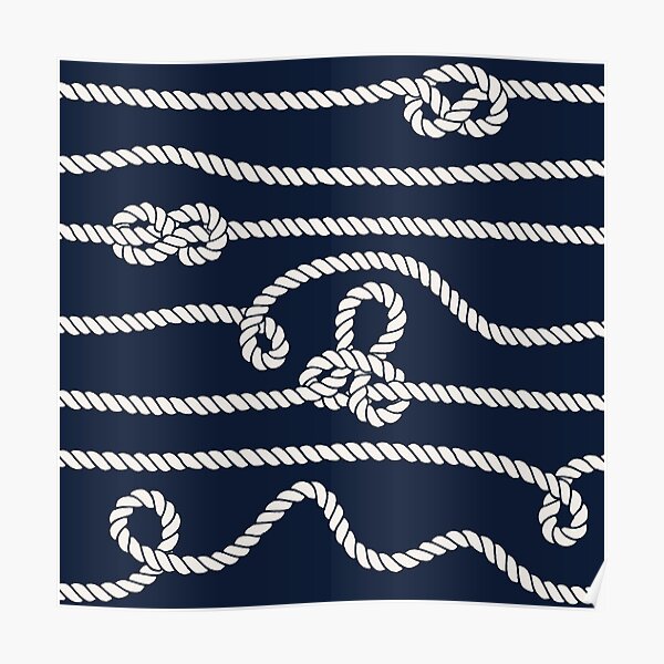 Intricate Rope Pattern Poster