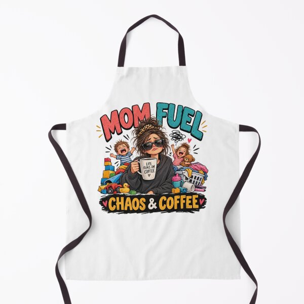 Item preview, Mom Fuel Chaos & Coffee Funny Mom T-Shirt designed and sold by Amyay.