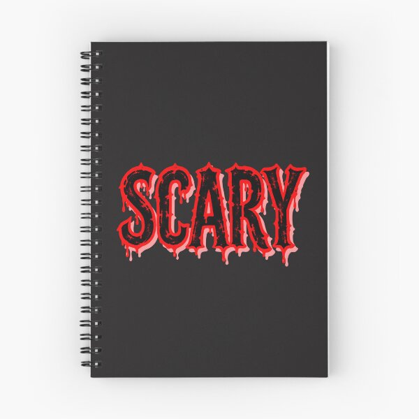 Item preview, Scary – Red and Black Dripping Blood Gothic Horror Typography designed and sold by MetaModel Editions.