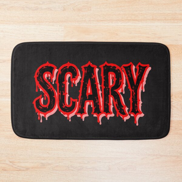 Item preview, Scary – Red and Black Dripping Blood Gothic Horror Typography designed and sold by MetaModel Editions.