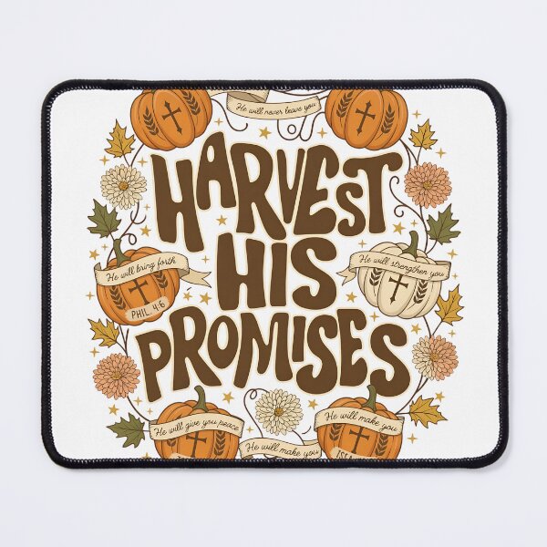 Item preview, Christian Fall Harvest His Promises Bible Verse Pumpkin Tee designed and sold by HUTEND.