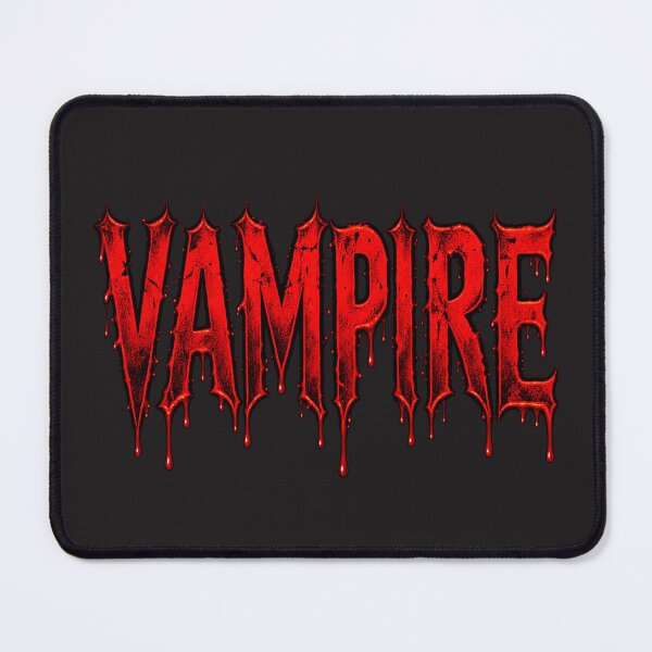 Item preview, Vampire – Blood Red Dripping Gothic Horror Typography designed and sold by MetaModel Editions.