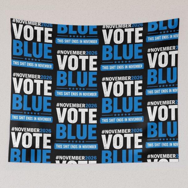 Item preview, November 2026 Vote Blue Political Election Statement designed and sold by Mind-Drift.