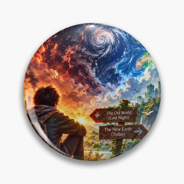 Item preview, What If Earth Changed Overnight - Dystopia to Utopia  designed and sold by lavanya11.
