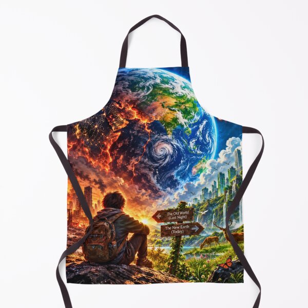 Item preview, What If Earth Changed Overnight - Dystopia to Utopia  designed and sold by lavanya11.
