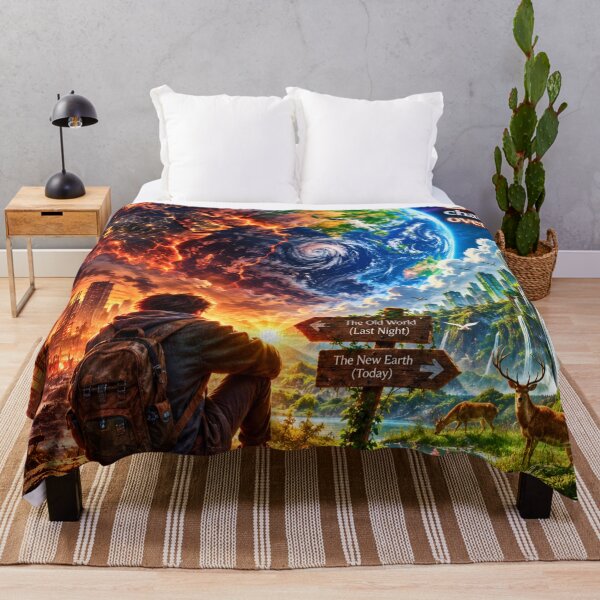 Item preview, What If Earth Changed Overnight - Dystopia to Utopia  designed and sold by lavanya11.