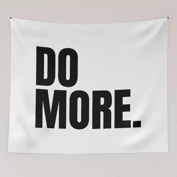Item preview, Do More Motivational Typography – Bold Minimalist Inspirational Quote designed and sold by tindian.
