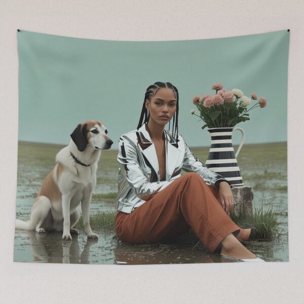 Item preview, Model Poses with Dog designed and sold by GenesisArtis.