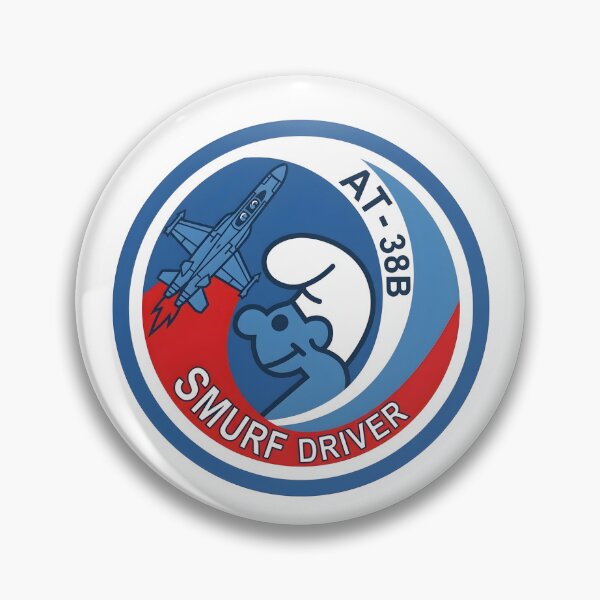 Item preview, USAF AT-38B Talon Smurf Driver Pilot Patch designed and sold by CharlieDesings.