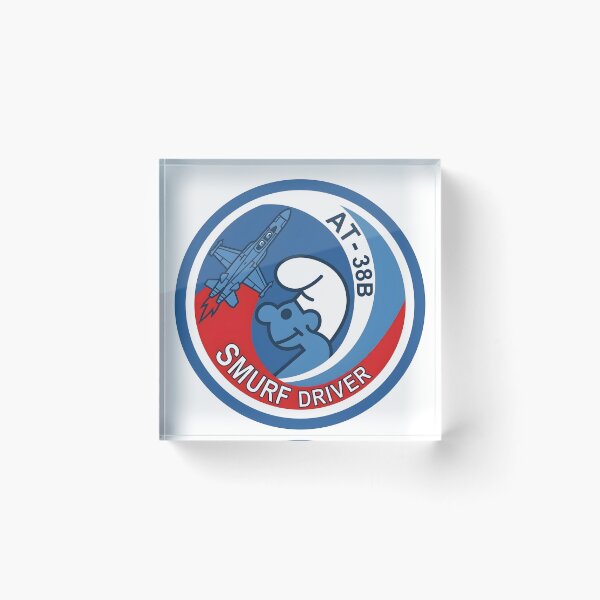 Item preview, USAF AT-38B Talon Smurf Driver Pilot Patch designed and sold by CharlieDesings.
